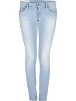Lyseblå tætsiddende jeans